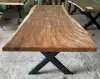  Product image 6 of the product “Natural Wood Table suar with metal legs, 280cm length, 120cm width, 83.5cm height. Table top 7cm thickness ”